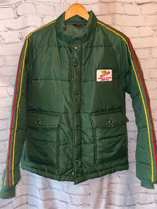 swingster Other - Dekalb Agricultural Swingster Satin Puffer Jacket Puffy Coat Vintage Retro Farm